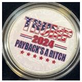 DONALD TRUMP - ONE OUNCE .999 FINE SILVER (J7)
