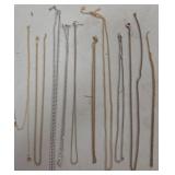 Q - MIXED LOT OF CHAIN NECKLACES (W87)