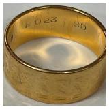 Q - 22K GOLD RING SIZE 6.5 (W12)