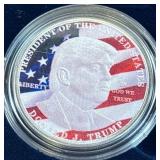 DONALD TRUMP - ONE OUNCE .999 FINE SILVER (J18)