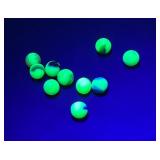 LARGE LOT OF URANIUM GLASS MARBLES