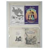 TWO ORIGINAL DISNEY BOOK ILLUSTRATION ART BOARDS