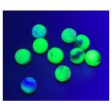 LARGE LOT OF URANIUM GLASS MARBLES