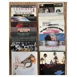 LARGE LOT OF 20 VINTAGE ROCK N ROLL RECORDS