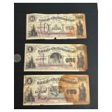 LOT OF 3 SALT LAKE CITY NATIONAL BANK NOTES