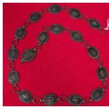Q - VINTAGE STERLING SILVER NECKLACE (W2)