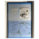 FRAMED ORIGINAL DISNEY BOOK ILLUSTRATION ART 20X20
