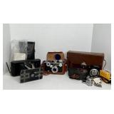 LOT OF 3 VINTAGE CAMERAS KODAK, ARGUS & FILMO