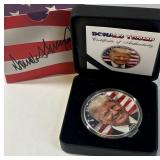 DONALD TRUMP - ONE OUNCE .999 FINE SILVER (J6)