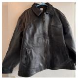 Q - MARLBORO GEAR LEATHER JACKET SIZE M (G58)