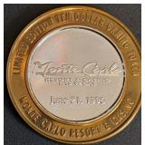 MONTE CARLO CASINO - $10 .999 SILVER TOKEN (9)