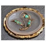 Q - 10K GOLD PENDANT (J30)