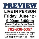 PREVIEW LIVE IN PERSON - Friday, June 12th