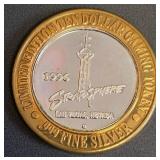 STRATOSPHERE - $10 .999 SILVER TOKEN (3)