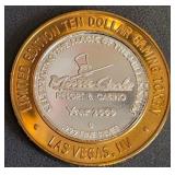 MONTE CARLO CASINO - $10 .999 SILVER TOKEN (12)
