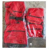 Q - RED BACKACKS & DUFFLE BAG (G57)