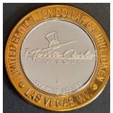 MONTE CARLO CASINO - $10 .999 SILVER TOKEN (13)