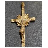 Q - 14K GOLD CRUCIFIX (J22)