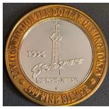 STRATOSPHERE - $10 .999 SILVER TOKEN (8)