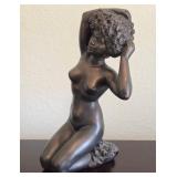 S2 - SCULPTURE OF NUDE WOMAN 11"T (O12)