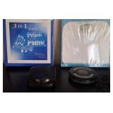 S2 - 3-IN-1 GAME SET, BATHROOM SCALE, CD PLAYERS