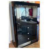 S2 - BLACK HIGH GLOSS ARMOIRE (M57)