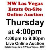 WELCOME TO OUR THURS. @4pm ONLINE PUBLIC AUCTION