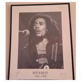 S2 - BOB MARLEY PRINT FRAMED 20X16" (O54)