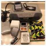 SONY CD PLAYER, PANASONIC CASSETTE PLAYER, MORE