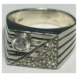 STERLIUNG SILVER MENS RING 10GRS