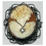STERLING SILVER CAMEO 7.20GRS