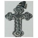 STERLING SILVER CROSS PENDANT 5.30GRS