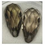 24.77CT SMOKEY QUARTZ GEMSTONES
