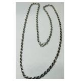 STERLING SILVER 18.80GRS 22 INCH ROPE CHAIN