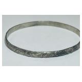 STERLING SILVER BANGLE 11.6 GRS