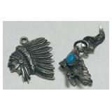 STERLING SILVER PENDANTS 4.6 GRS