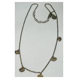 STERLING SILVER KARMA AND LUCK CHAIN 4.8 GRS