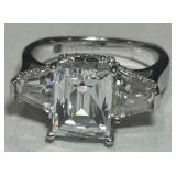 STERLING SILVER TYCOON RING 8 GRS