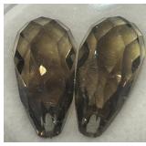 24.67CT SMOKEY QUARTZ GEMSTONES