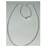 STERLING SILVER 22INCH ROPE CHAIN 15.00GRS