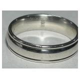 STERLING SILVER BAND 8.50GRS