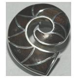 STERLING SILVER NAUTILUS PENDANT 12.8 GRS