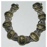 STERLING SILVER 7INCH BRACELET 34.70GRS