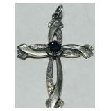 STERLING SILVER CROSS PENDANT 2.70GRS