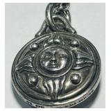 STERLING SILVER KIESELSTEIN PENDANT/CHAIN 51.5 GRS