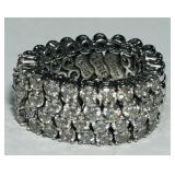 STERLING SILVER RING 9.4 GRS