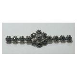 STERLING SILVER MARCASITE PIN 7.30GRS