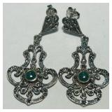 STERLING SILVER EARRINGS 8.9 GRS