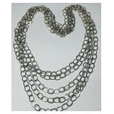 STERLING SILVER 96 INCH CHAIN 28.70GRS