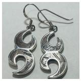 STERLING SILVER EARRINGS 7.7 GRS